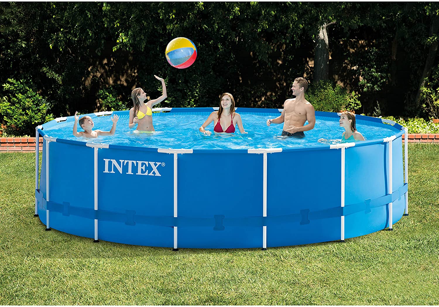 Intex Above the Ground Pool With Metal Frame